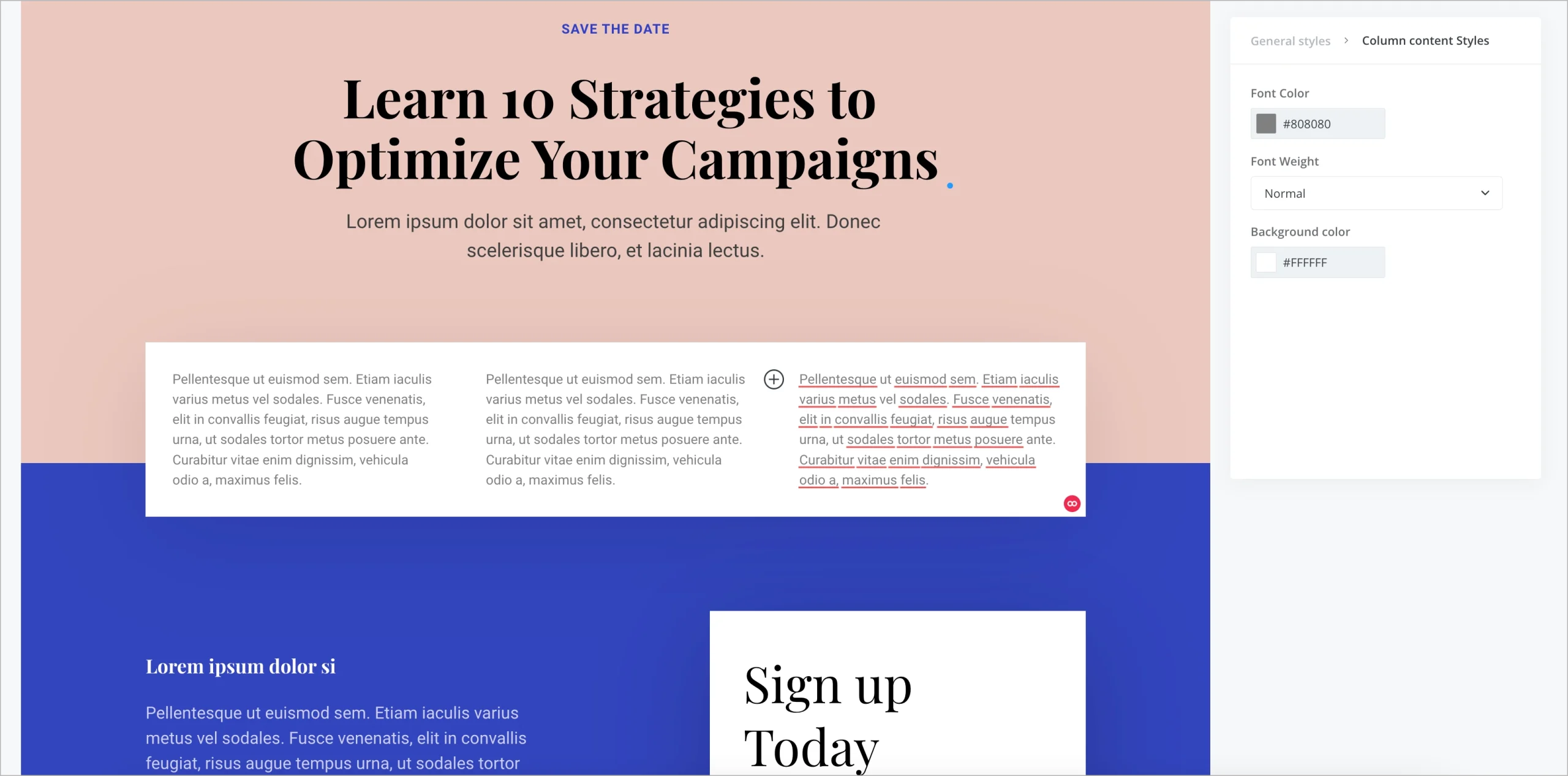 kreator stron z prostym i intuicyjnym interfejsem