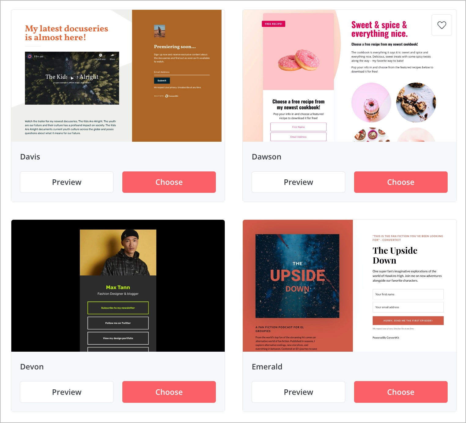 edytor stron docelowych typu "przeciągnij i upuść" z szablonami
