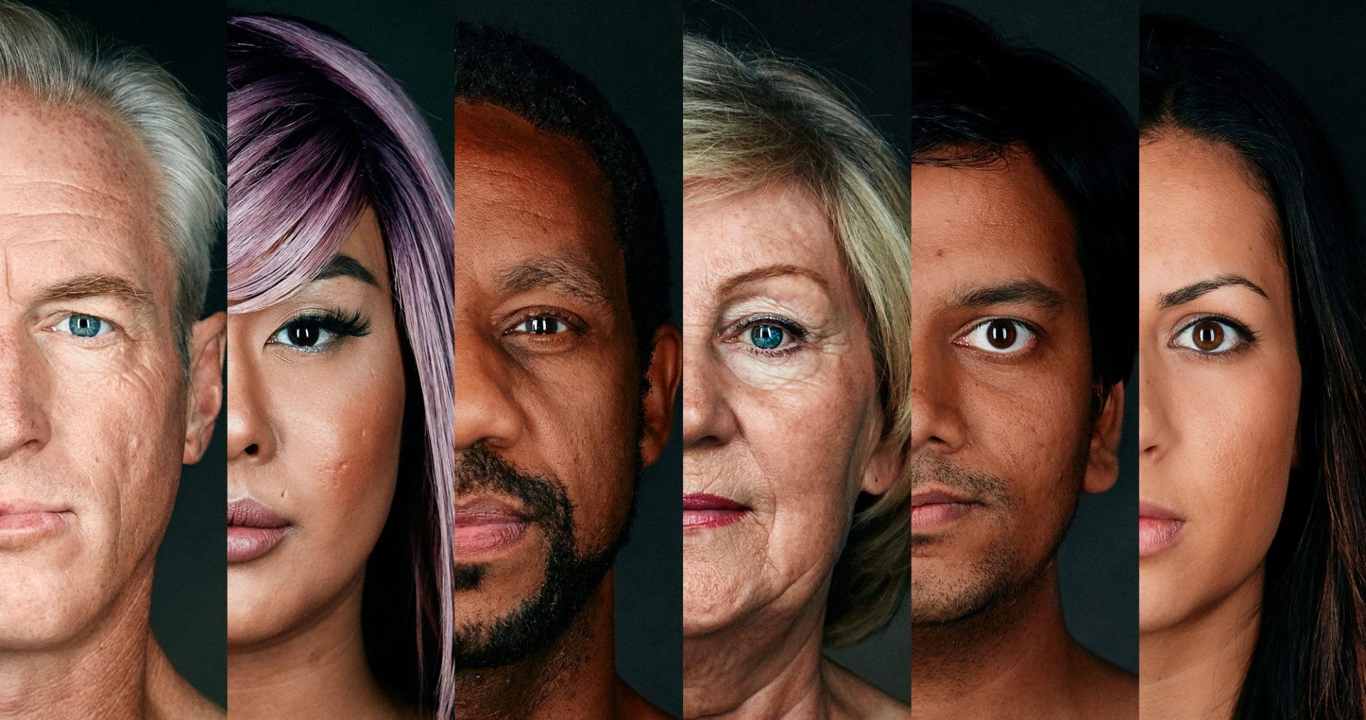 exemplo de publicidade criativa com rostos multiculturais por airbnb