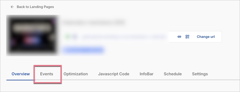 How to access the events data in Landingi &ndash; step 2