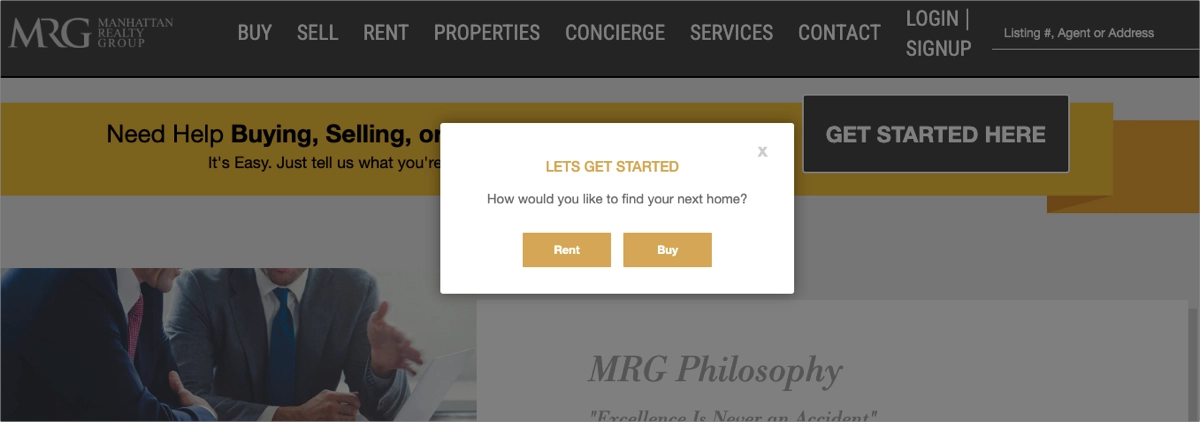 great lead form &ndash; real estate sales team