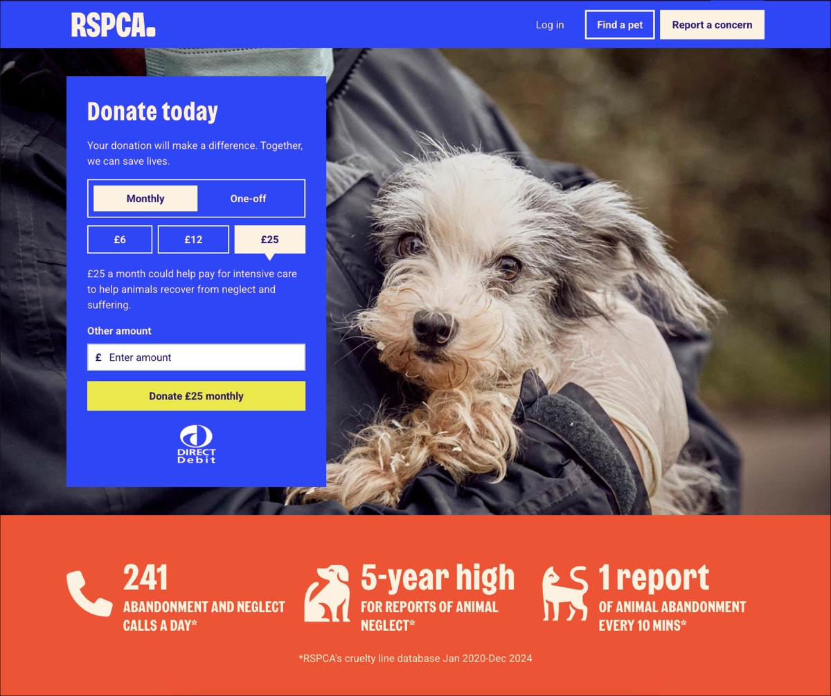 exemplo de uma boa página sem fins lucrativos