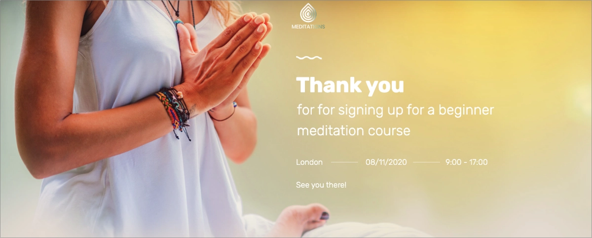 P&aacute;gina de agradecimento que completa a landing page 