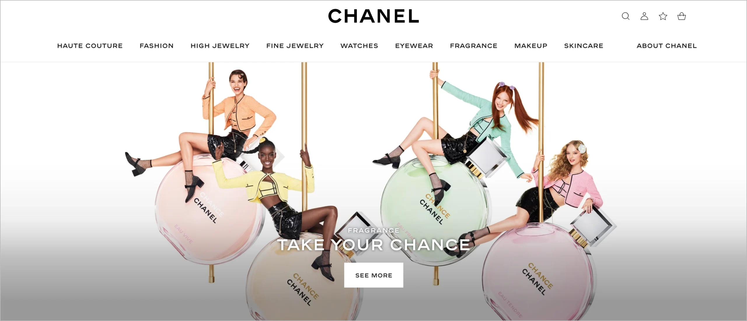 hero shot sur la cha&icirc;ne landing page