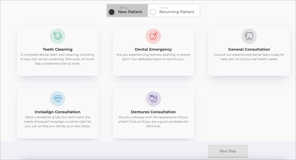 Dentist Landing Page Best Practice: clear request form