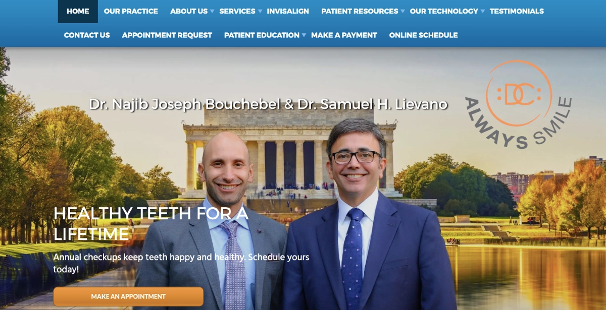 Always Smile DC &ndash; General Dental Care Landing Page