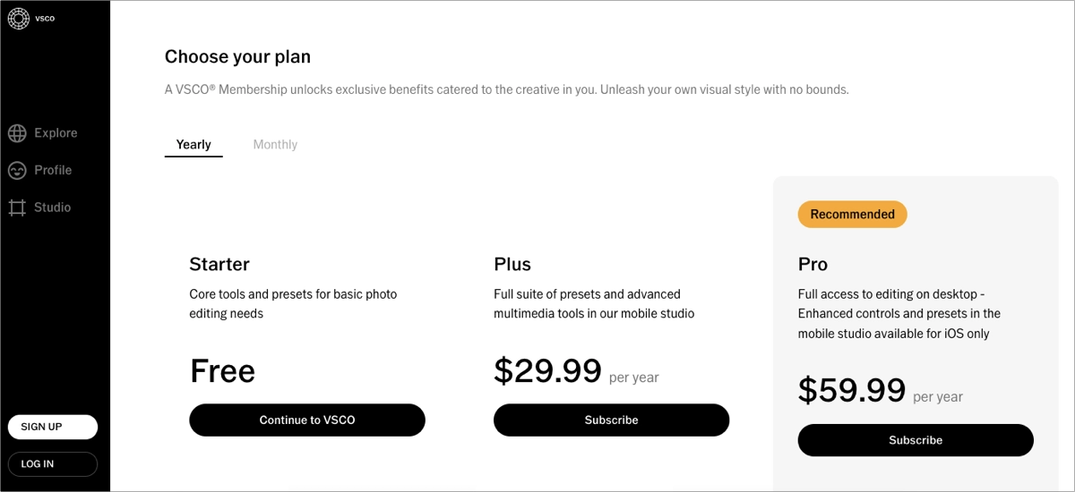 Software landing page best practice: Implementing clear pricing plans
