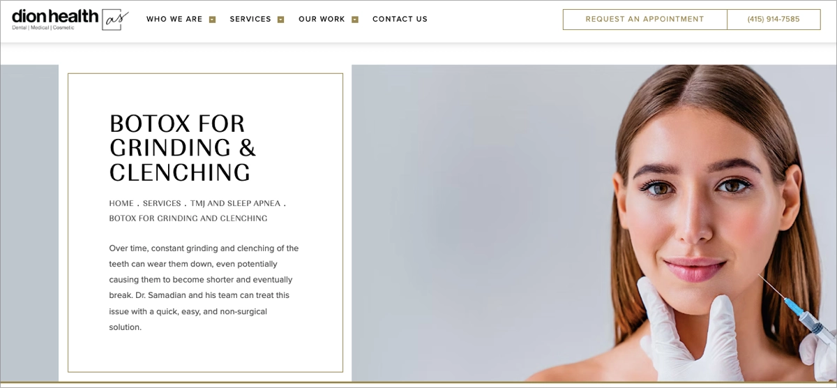 Przykład landing page'a dla dentyst&oacute;w