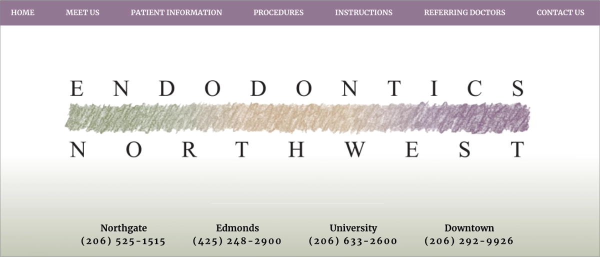 Endodontics Northwest &ndash; Endodontic Care Landing Page