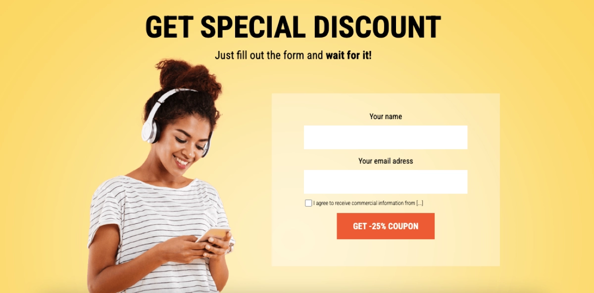 landingi conversion form example