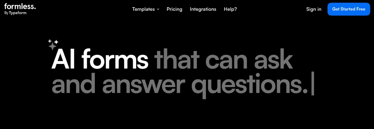 KI Formularersteller Formlos