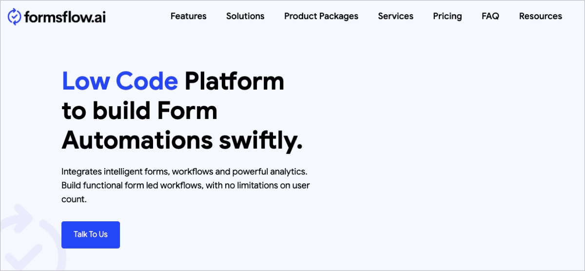 AI Form Builder Formsflow.ai