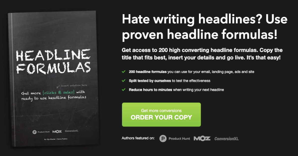 Beispiel ebook landing page von Landingfolio