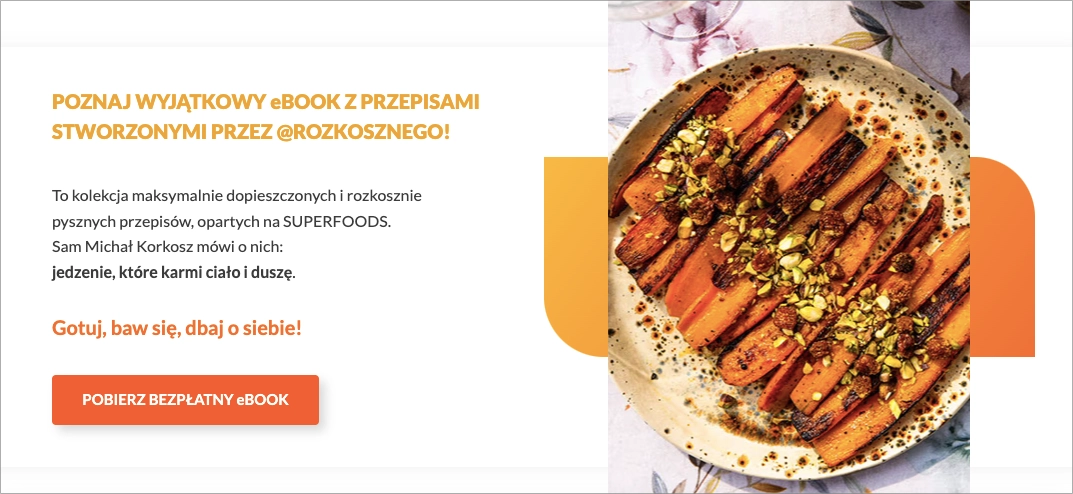 ebook landing page Beispiel von Rozkoszny