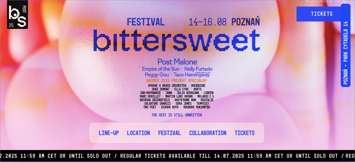 interactive landing page