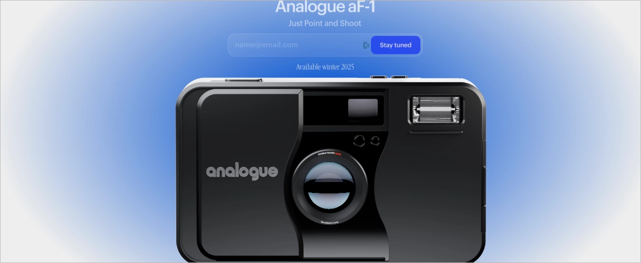 creative landing page example