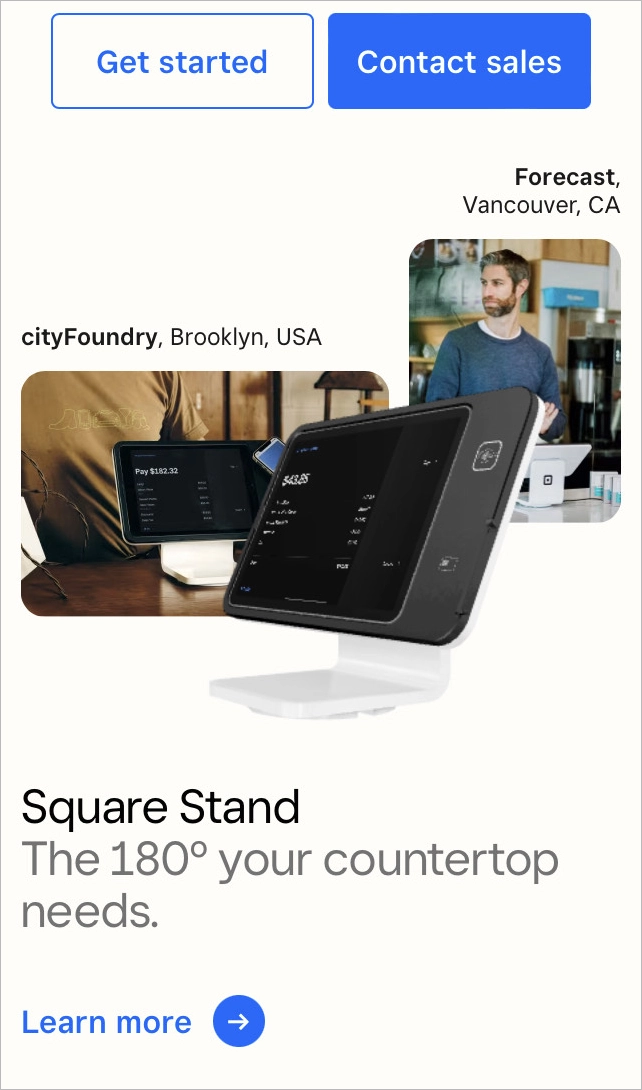 mobile landing page exemple