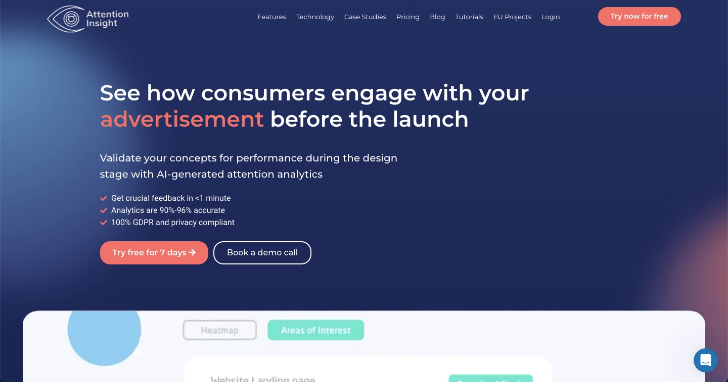 Meilleur outil de cartographie thermique de l'IA : Attention Insights