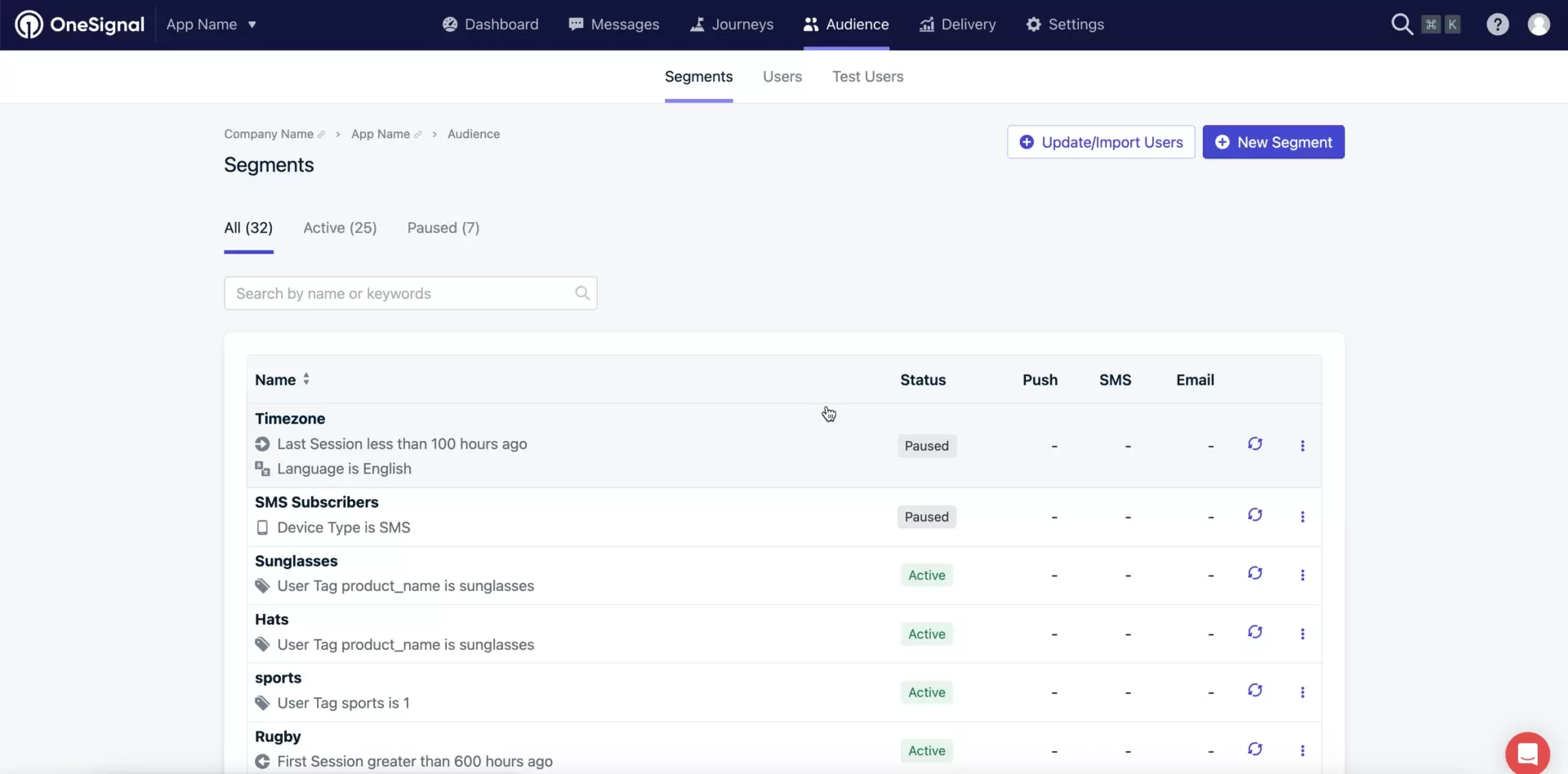 specific customer segments in conversion optimization tool