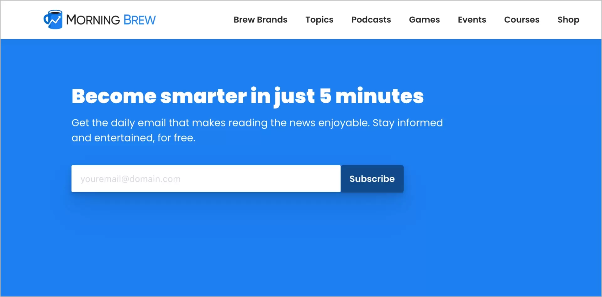 lead generation newsletter form