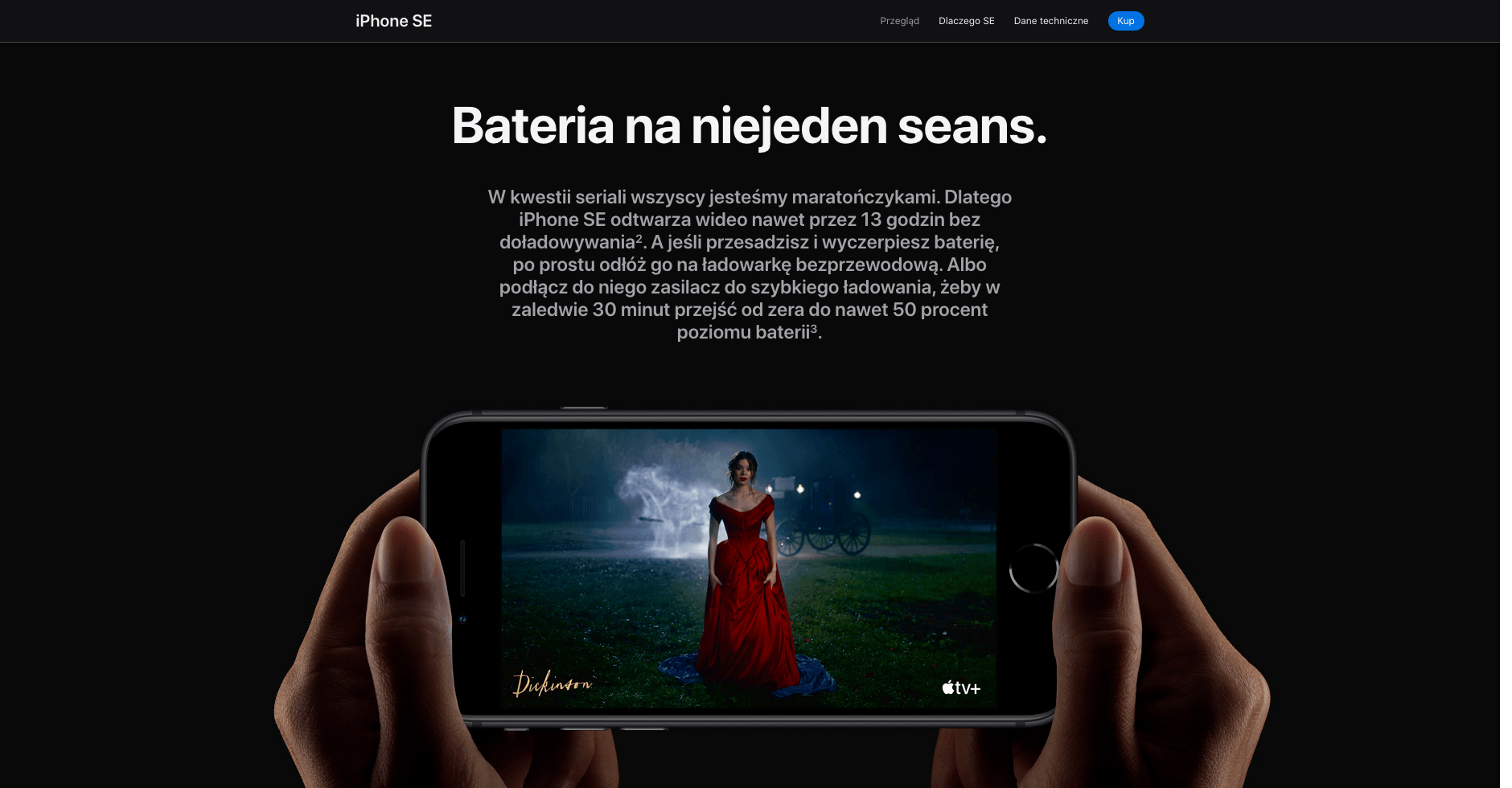 iPhone SE sekcja zalet