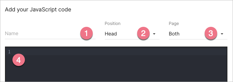 Adding new javascript code