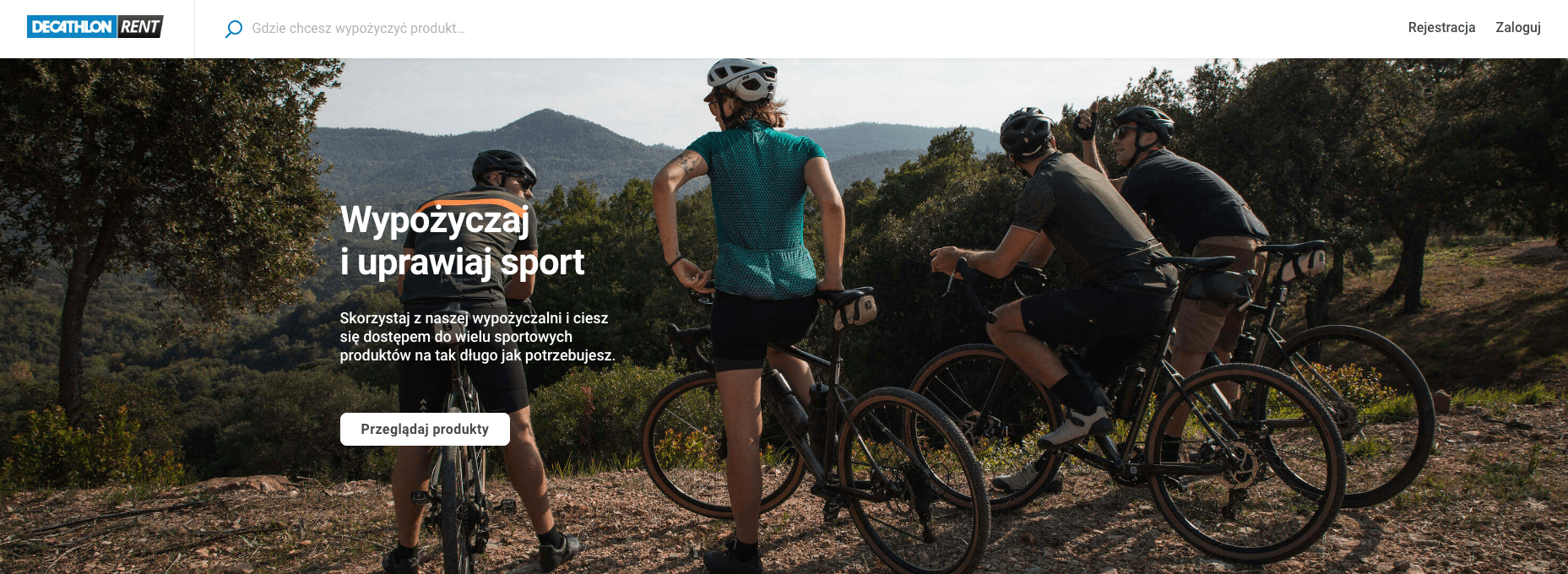 Strona docelowa Decathlon