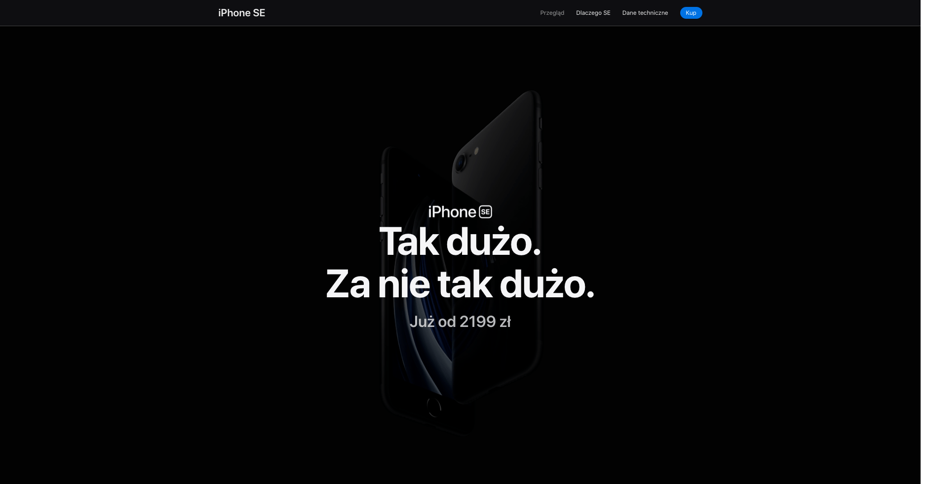 iPhone SE strona docelowa