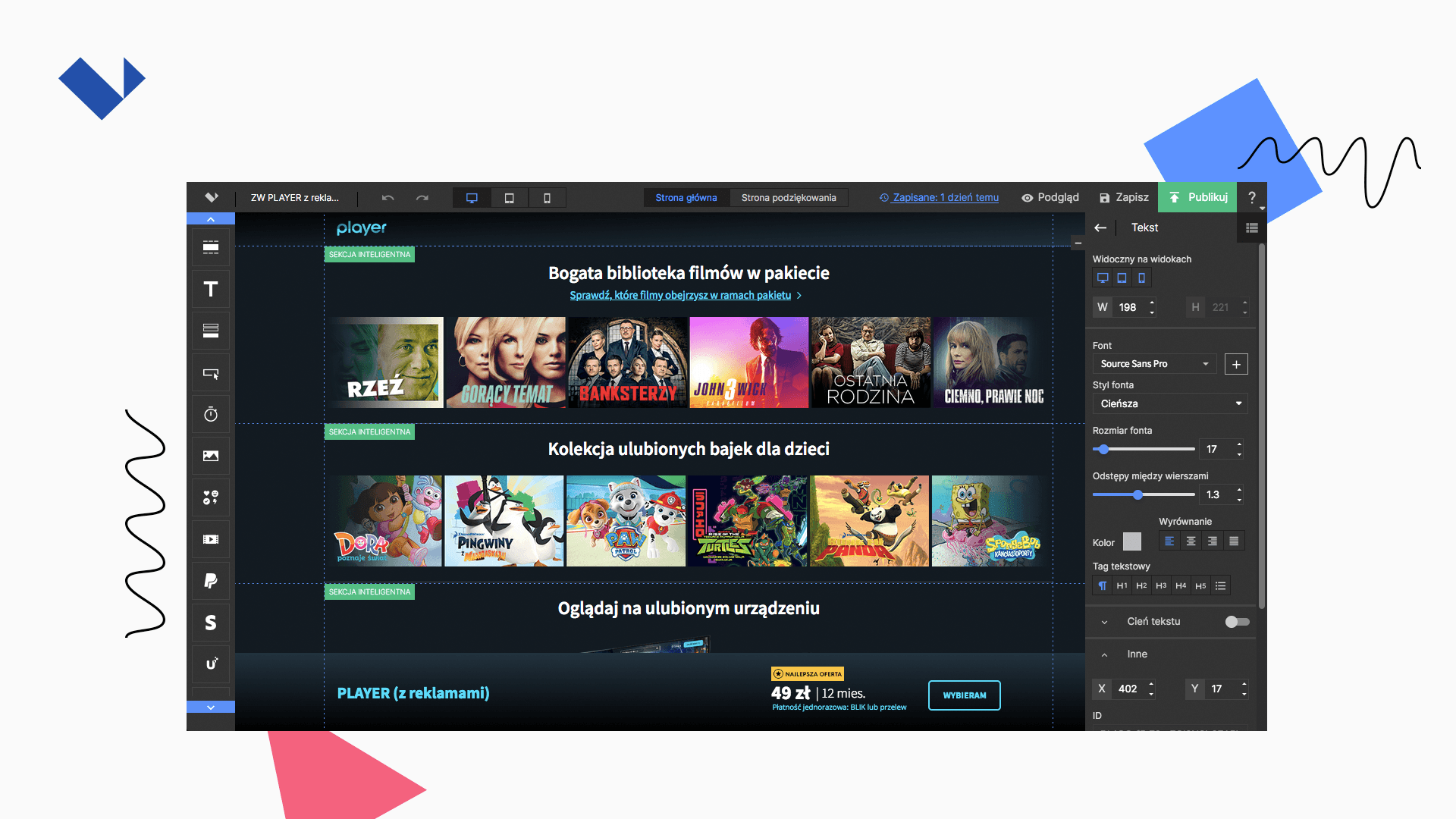 Jak TVN Player wykorzystuje Landingi w swoich działaniach?