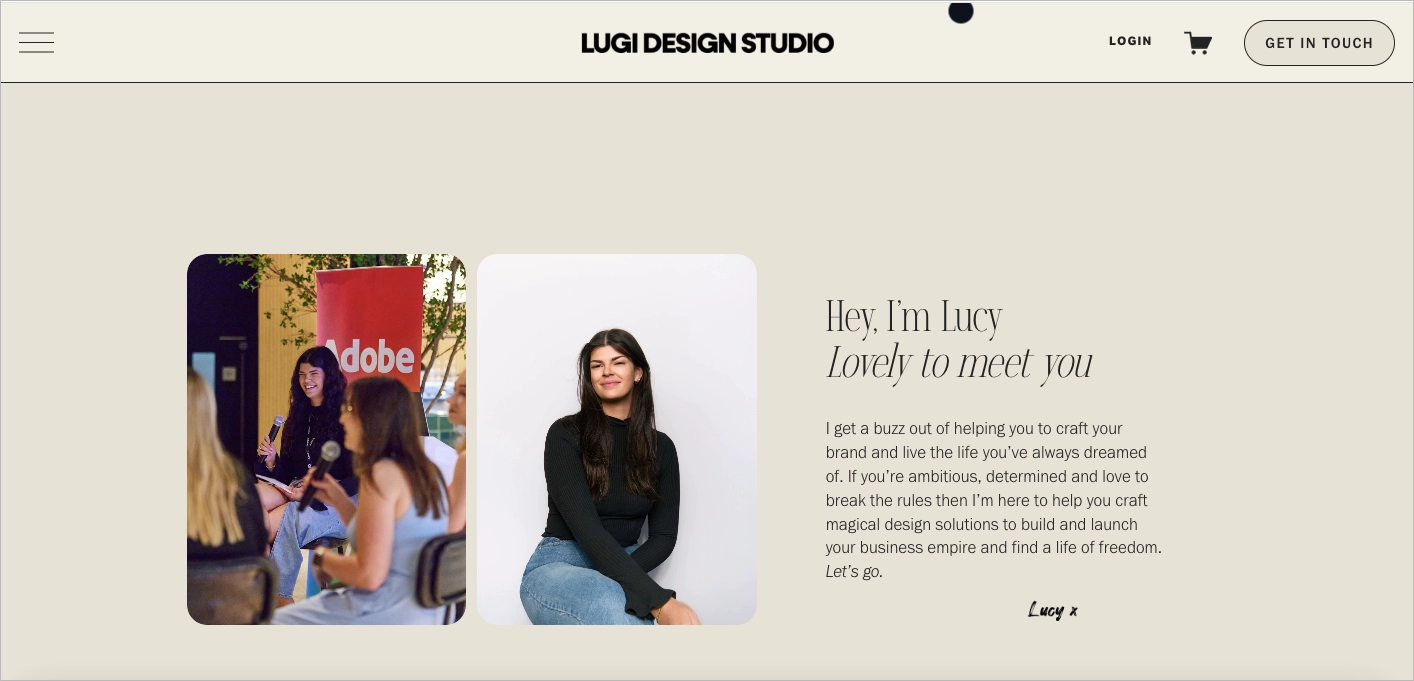 Influencer Landing Page Beispiel
