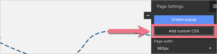 Add custom CSS code in Landingi