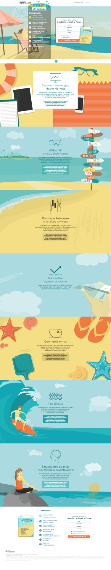 przykłady landing page