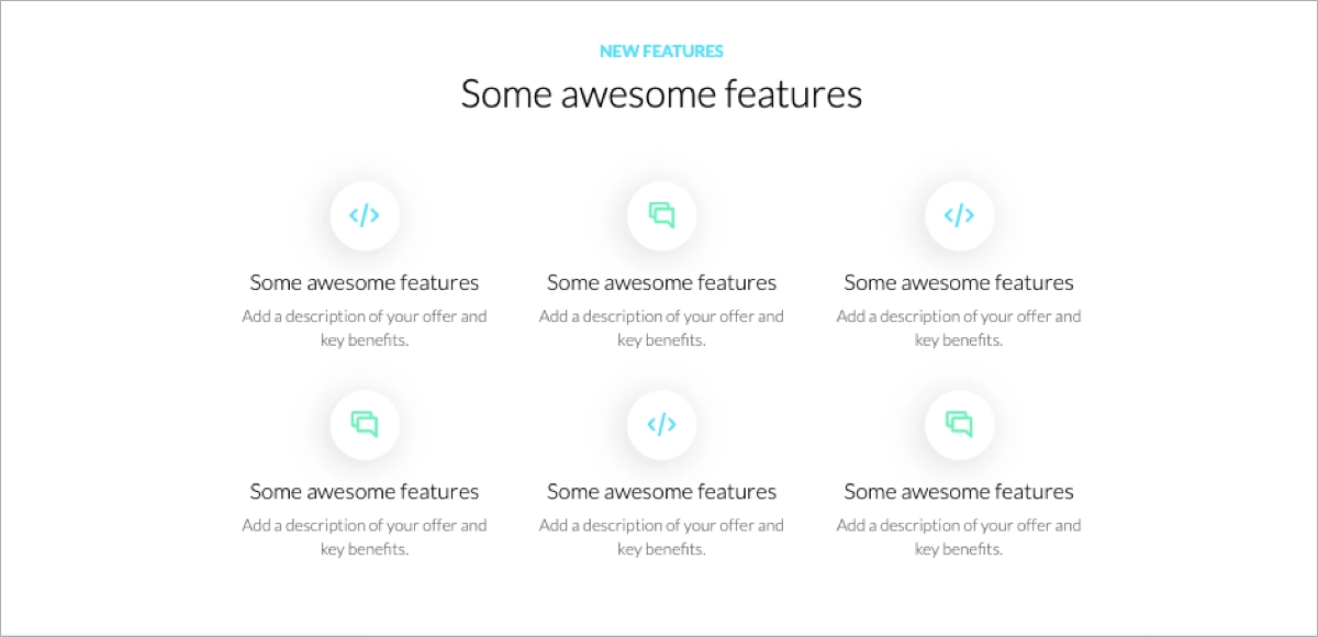 landing page template