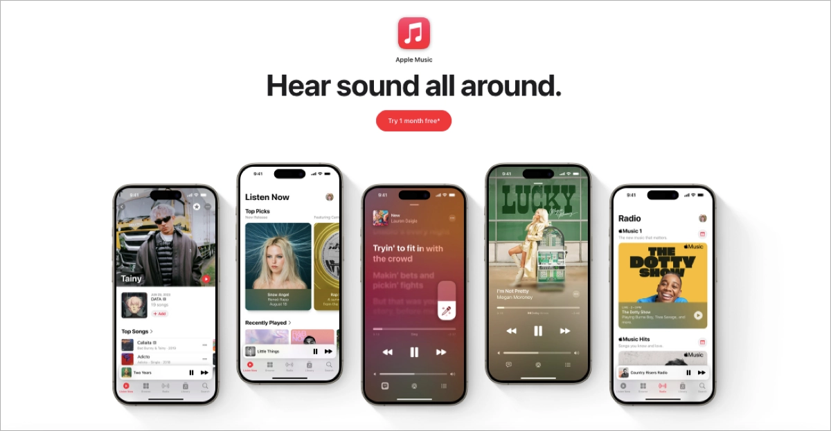 music landing page templates for streaming platforms