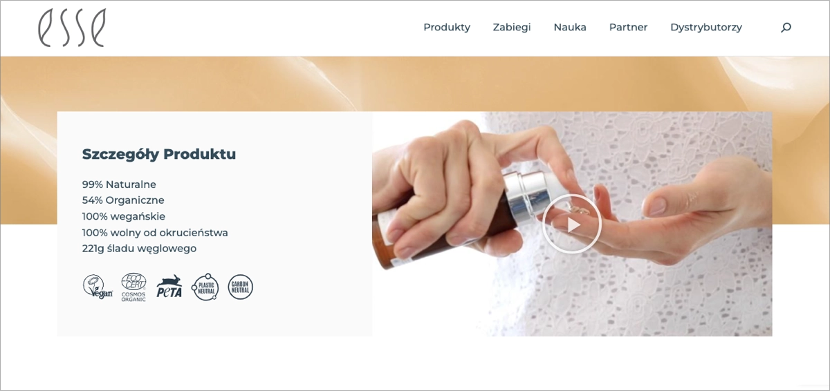 landing page vid&eacute;o marketing produit