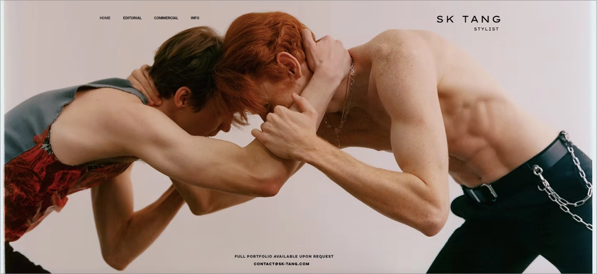 pers&ouml;nliches Portfolio landing page