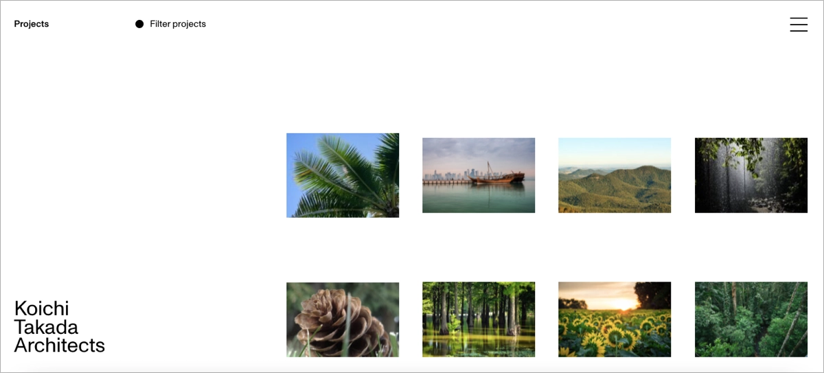 gro&szlig;artiges Portfolio landing page Beispiel