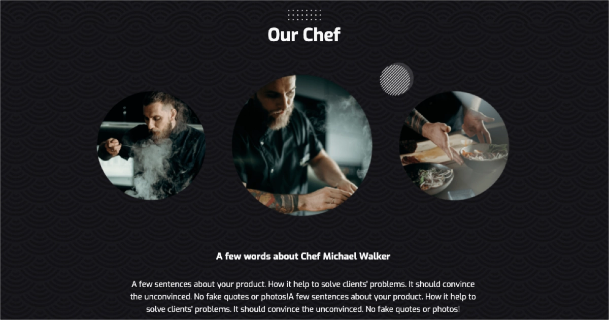 Restaurante landing page modelo