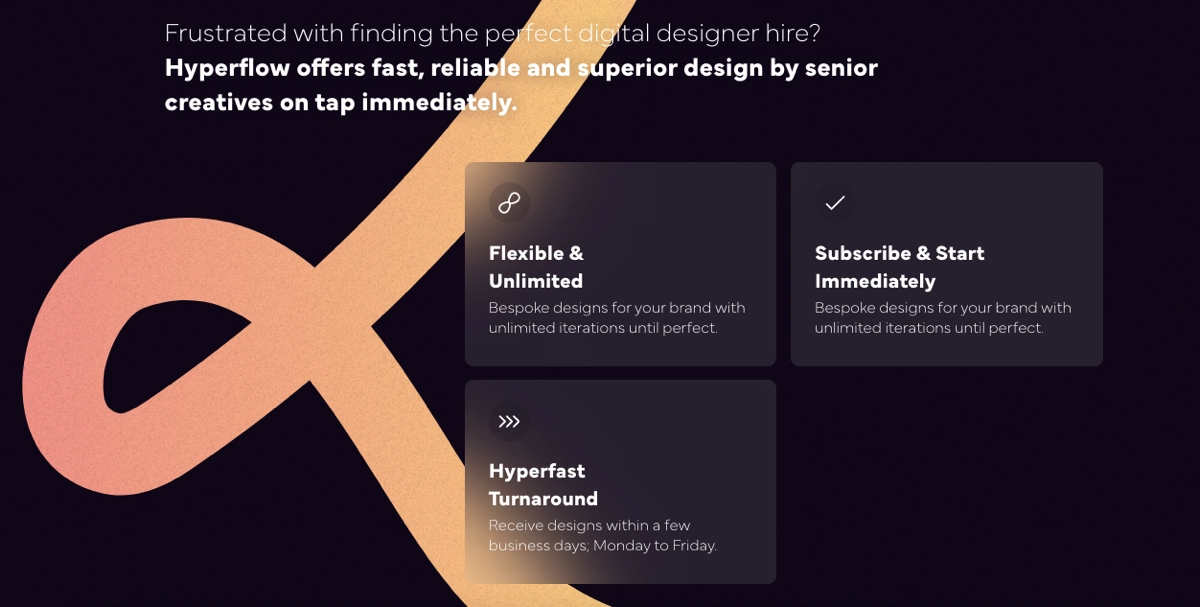 landing page copy example