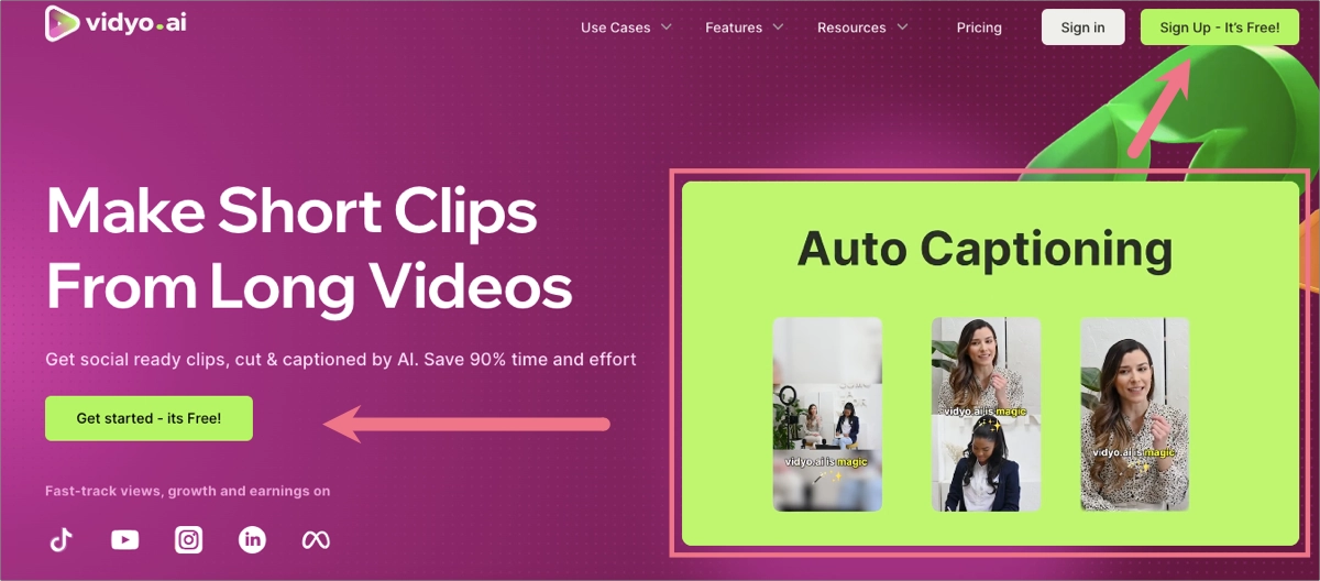 vid&eacute;o landing page cta placement