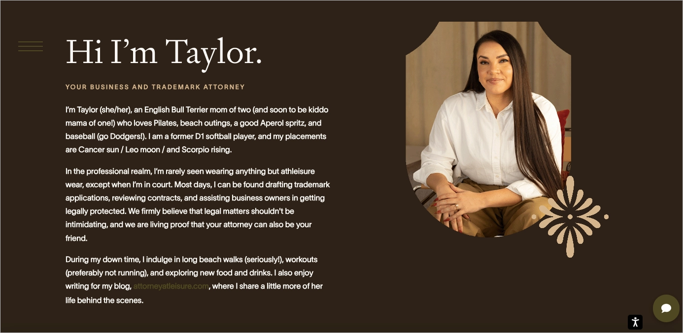 Cabinet d'avocats landing page exemple