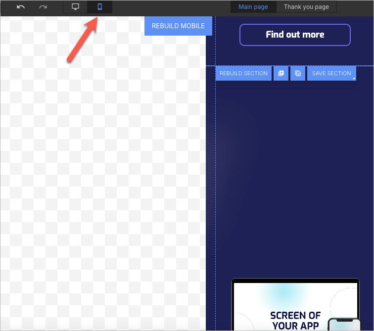 optimiser pour les mobiles landing page
