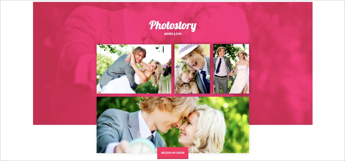 Portfolio landing page Vorlage