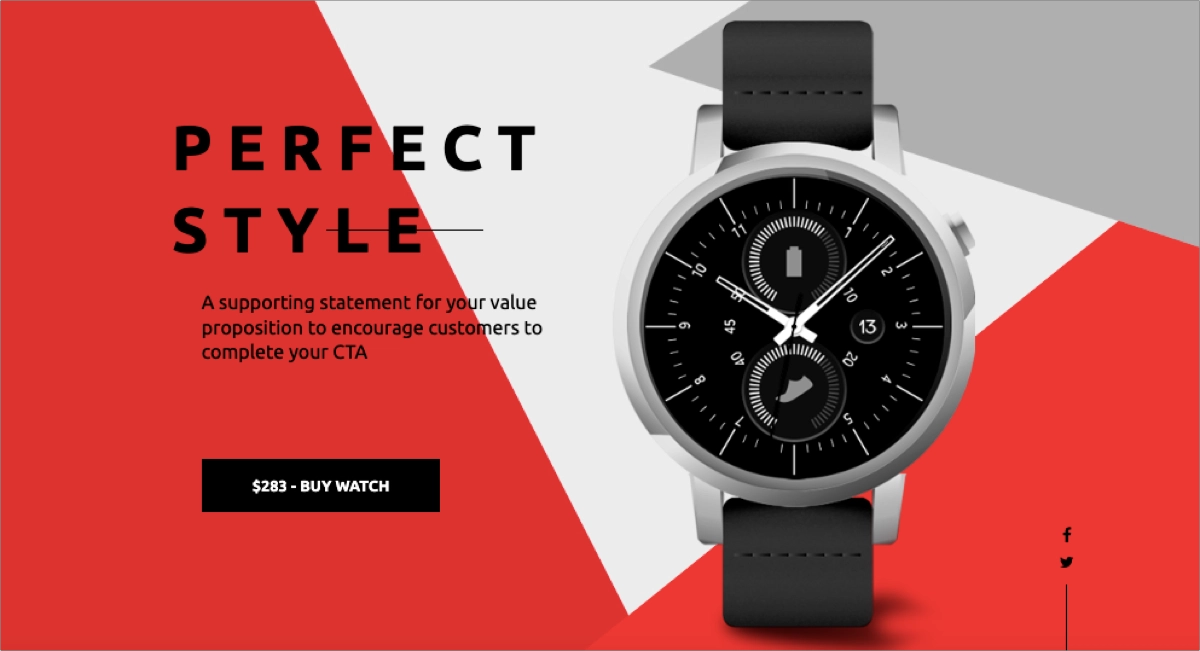 succ&egrave;s landing page pour la campagne kickstarter