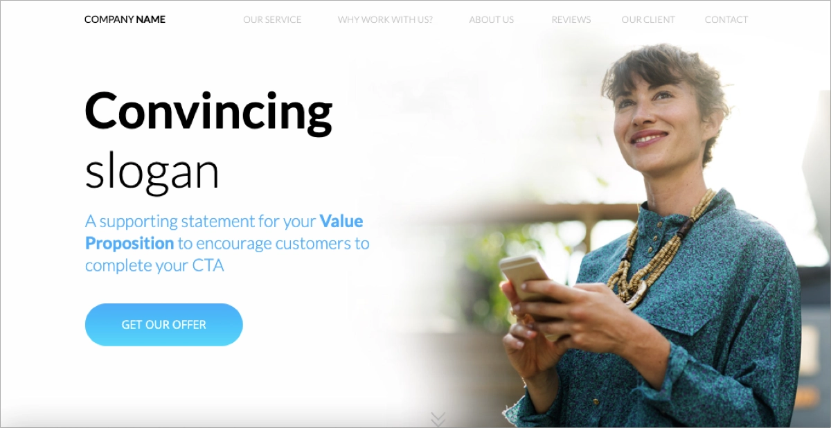 avocat landing page mod&egrave;le