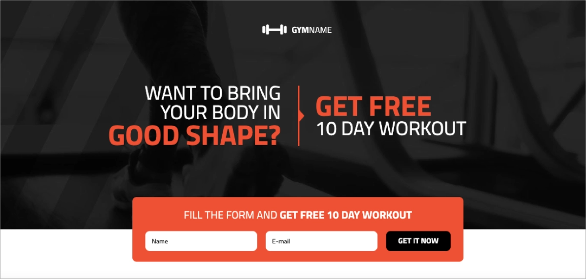 <p>modello fitness landing page</p>