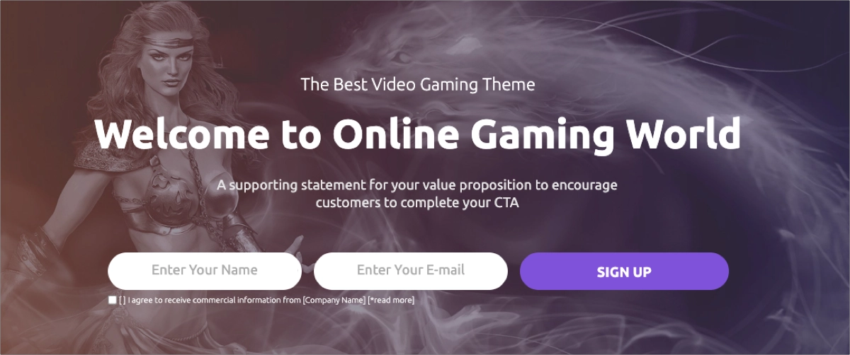 pre launch page template