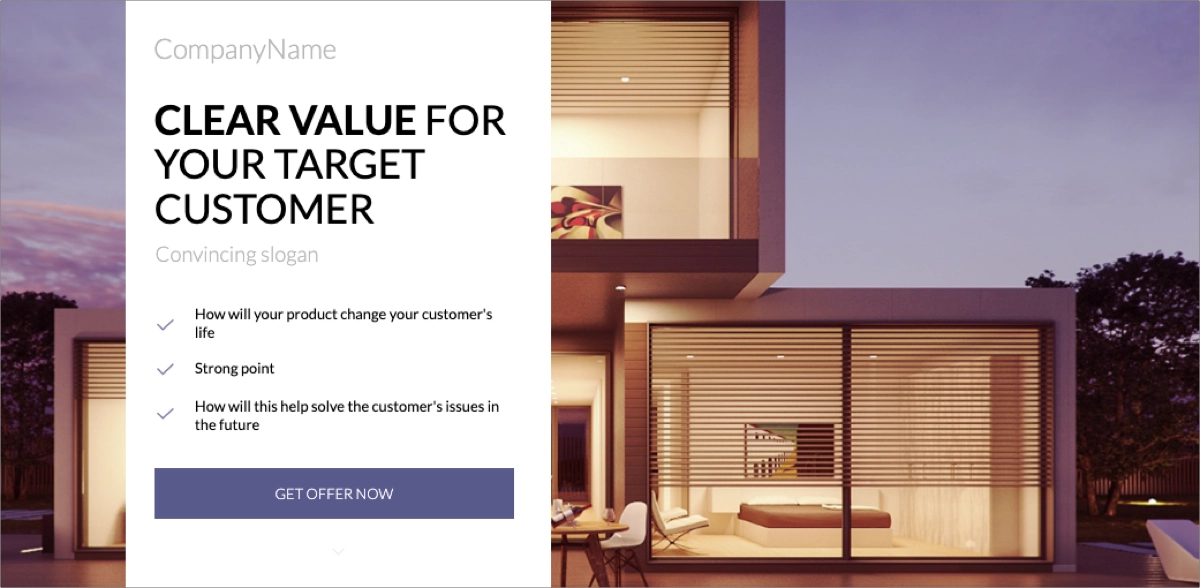 Inspiration f&uuml;r Portfolio landing page, Portfolio-Vorlage