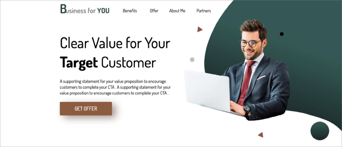 vid&eacute;o landing page mod&egrave;les