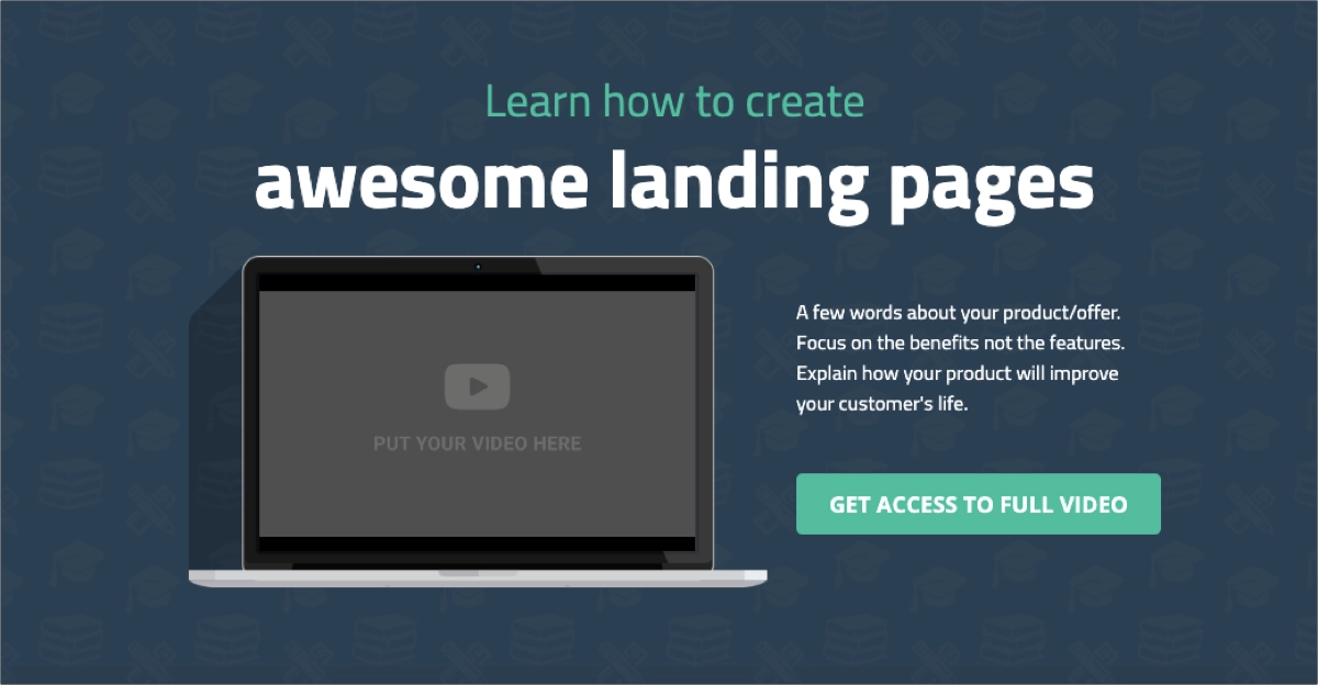 music landing page templates